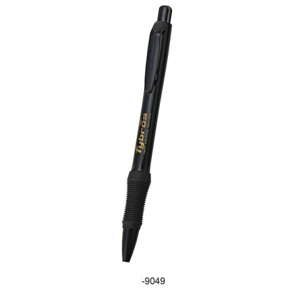 sp plastic pen with colour brand pen black
